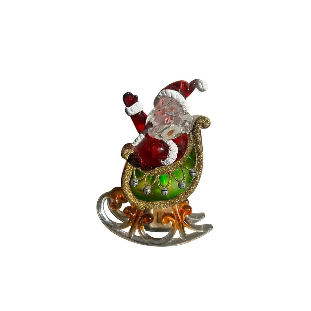 Santa on Sleigh Night light Works Christmas